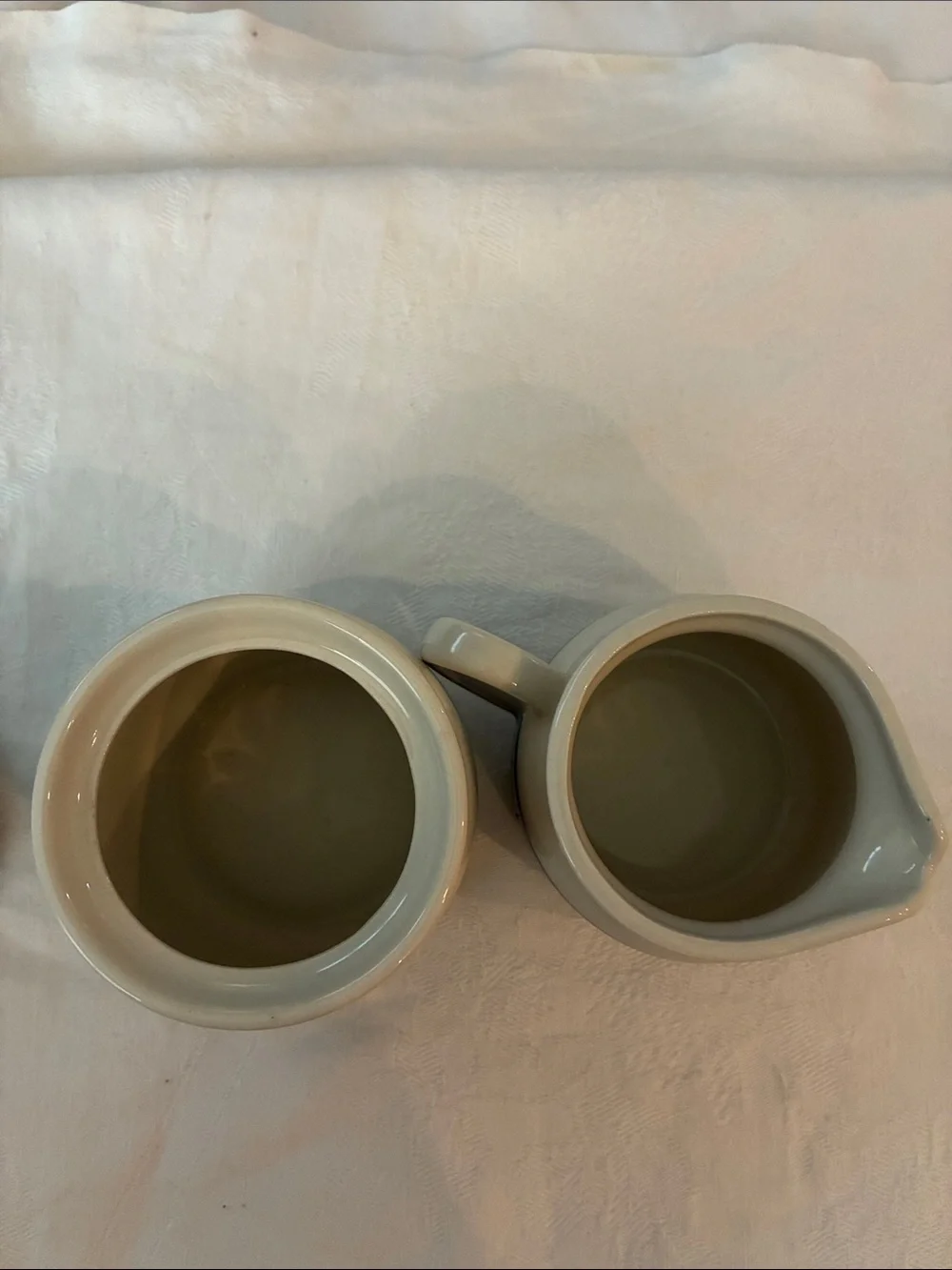 Morton Salt Advertising Sugar Bowl & Creamer Set– Vintage When It Rains It Pours
